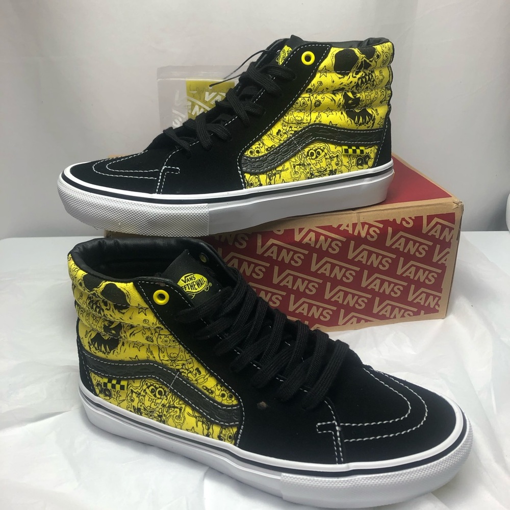 Vans x SpongeBob Squarepants Sk8-Hi Gigliott M-8.5 W 10.0